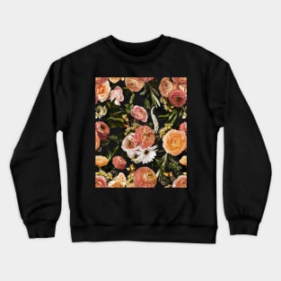 Flower Power Velvet Crewneck Sweatshirt